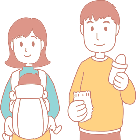 子育て中のパパとママ